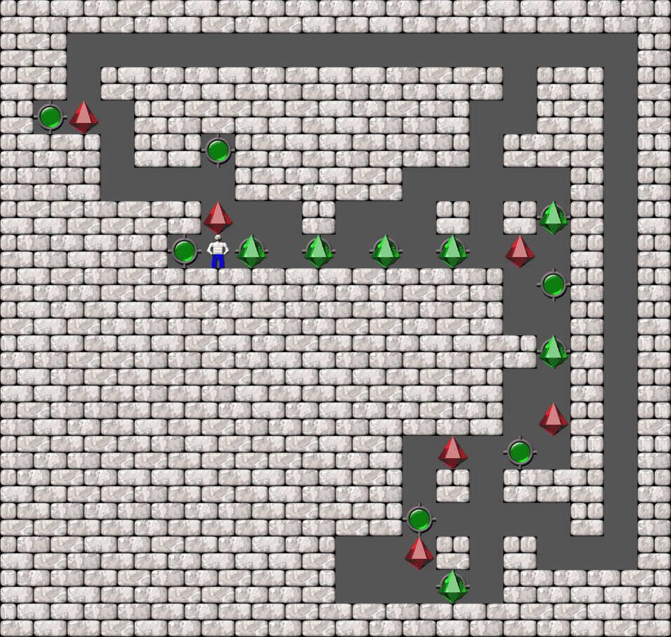 Sokoban Bugs550 collection level 161